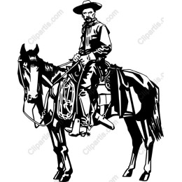 Cowboy on Horseback