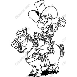 Cowboy on Horse