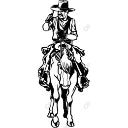 Cowboy on Horseback