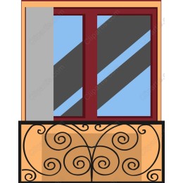 Elegant Window with Balcony