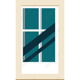 Diagonal Accents on Window - Modern