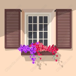 Floral Window Delight