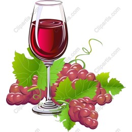 Elegant Red Wine and Grapes