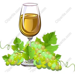 Grapes & Wine Glass