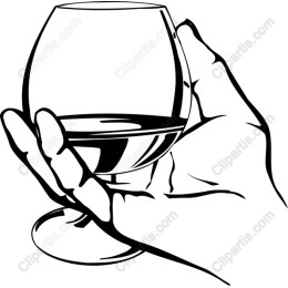 Elegant Hand Holding Glass