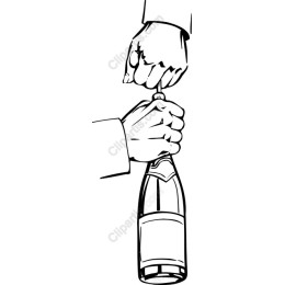 Cheers to Elegance - Champagne Bottle