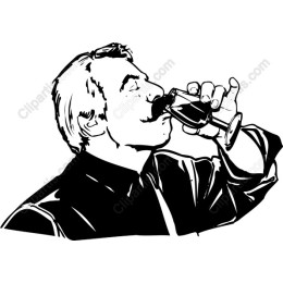 Gentleman Sipping Beverage