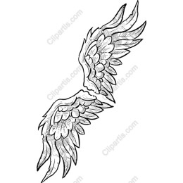 Hand-Drawn Angel Wings