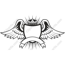Majestic Shield with Wings