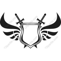 Majestic Shield and Swords Emblem