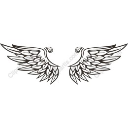 Intricate Angel Wings