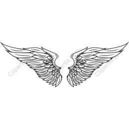 Elegant Angel Wings Clipart