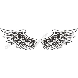 Intricate Angel Wings and