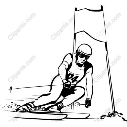 Dynamic Downhill Skier