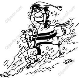 Cheerful Skier
