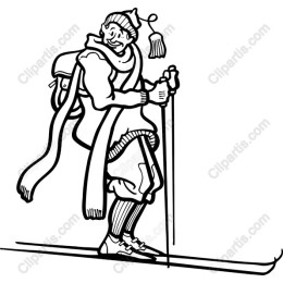 Cheerful Skier