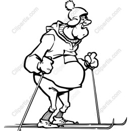 Cheerful Skier
