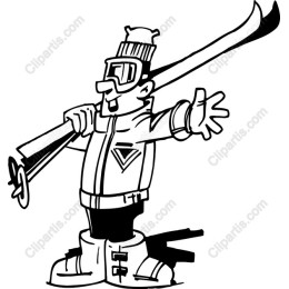 Cheerful Skier