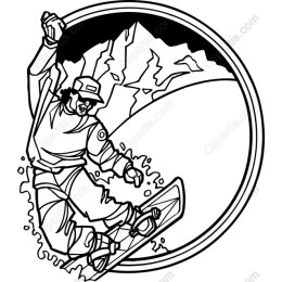 Winter Sports Snowboarder