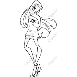 Chic Character Outline