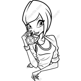 Stylish Adventure Girl with Compass