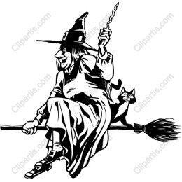 Classic Witch on a Broomstick