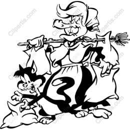 Whimsical Cat and Character