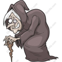 Whimsical Old Witch