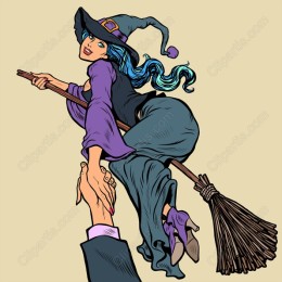 Magical Witch Flying