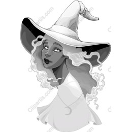 Mystical Monochrome Witch