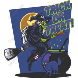 Vibrant Halloween Witch
