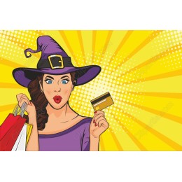 Vibrant Witch Shopping