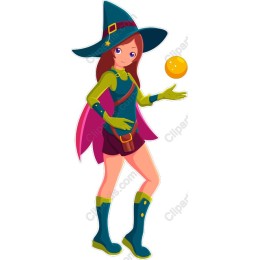 Whimsical Female Wizard