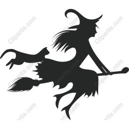 Whimsical Witch and Cat