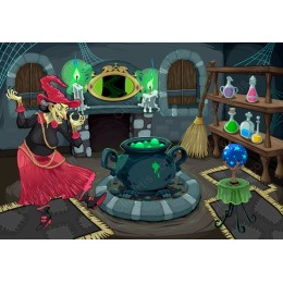 Whimsical Witch Potion Cauldron
