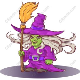 Whimsical Green Witch