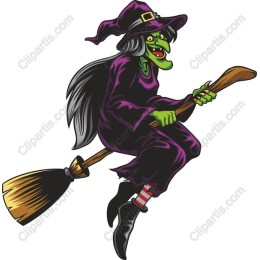 Witch on Broomstick