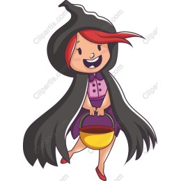 Whimsical Witch Girl