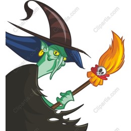 Vibrant Halloween Witch