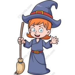 Cheerful Young Witch