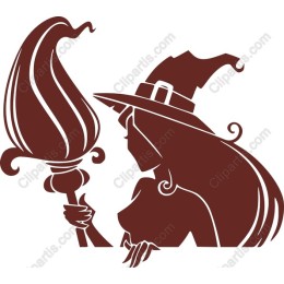 Witch with Enchanted Staff