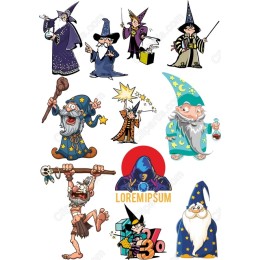 Magical Wizard Clipart Bundle