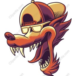 Stylized Wolf Head - Cap & Shades