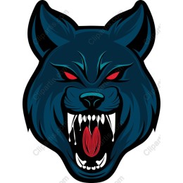 Blue Wolf Mascot