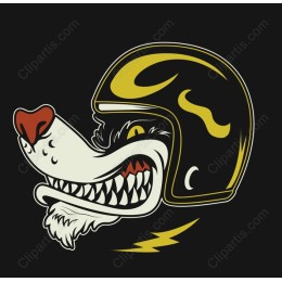 Fierce Wolf Helmet