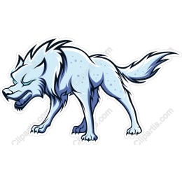 Fierce Snow Wolf