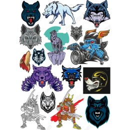 Wolf Clipart Bundle