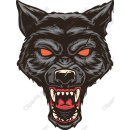 Fierce Wolf Head