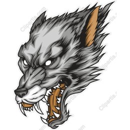 Fierce Wolf Head