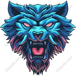 Fierce Wolf Head